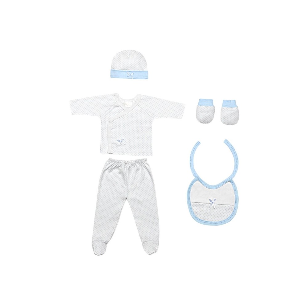 Interbaby Σετ Δώρου 4 τμχ (0-6 μηνών) Blue SET02-01