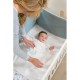 Interbaby New Sleeping Set Σεντόνια Φανέλα White/Blue