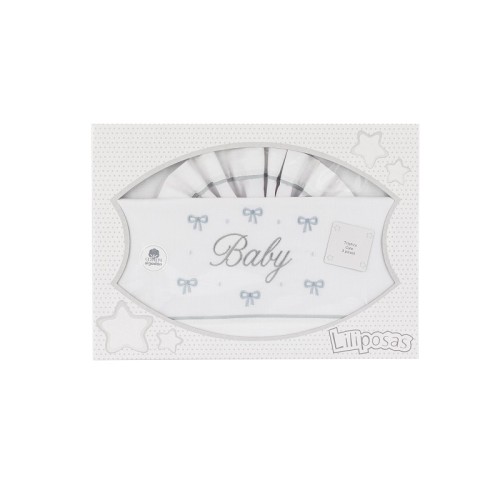 Ιnterbaby My Baby Σεντόνια Λίκνου Σετ 3 Τεμ 50×80 Grey