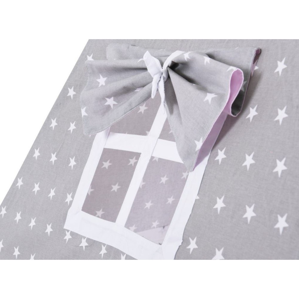 Elis Design Παιδική Σκηνή Σετ με Μαξιλάρια Gray Pink Stars