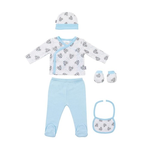 Interbaby Σετ Δώρου Disney Blue 0-6m 5τμχ