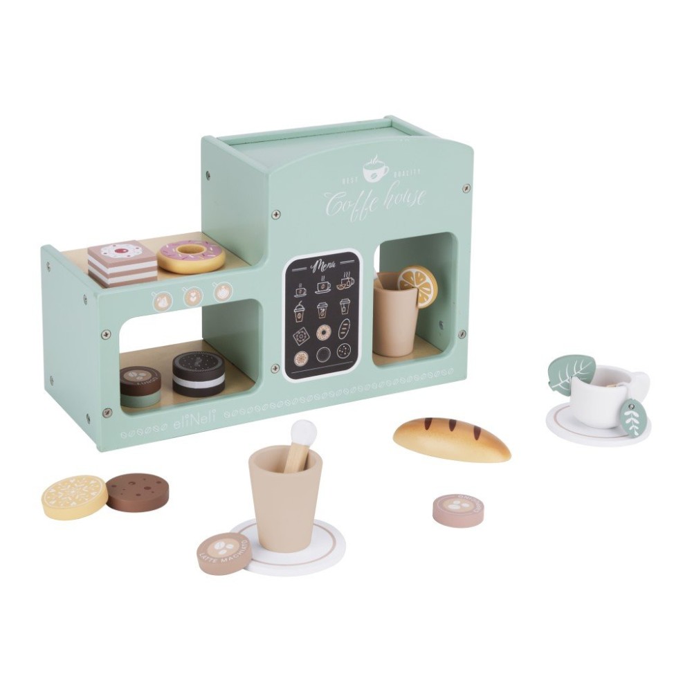 Eli Neli Montessori Coffee Shop Set Ξύλινη Παιδική Καφετέρια