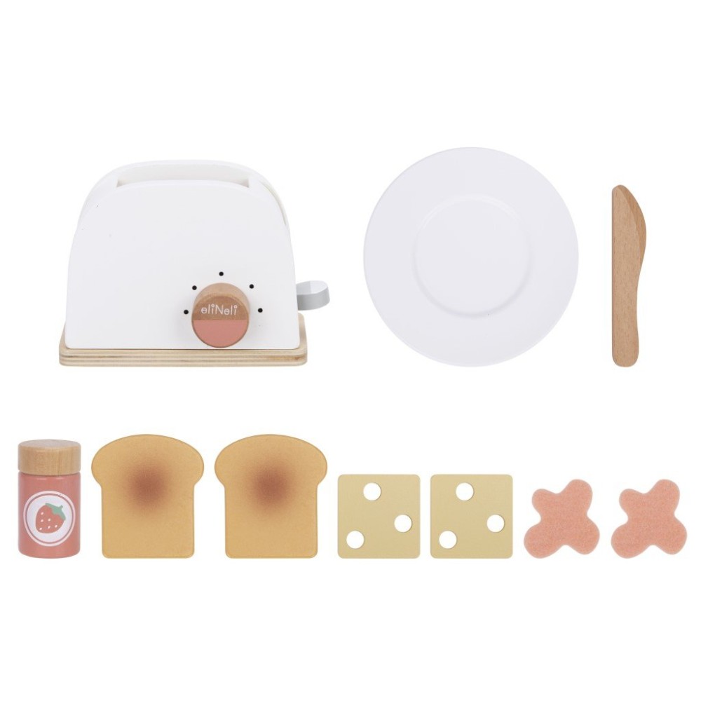 Eli Neli Montessori Toaster Set Ξύλινη Παιδική Τοστιέρα