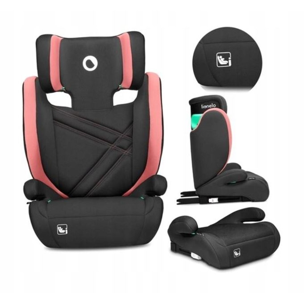 Lionelo Hugo i-Size Κάθισμα Αυτοκινήτου Isofix 100-150cm ή 15-36kg Baby Pink