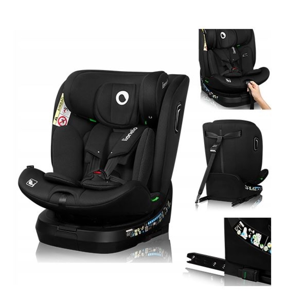 Lionelo Harmony i-Size κάθισμα αυτοκινήτου 40-150 cm isofix Black Carbon Bamboo