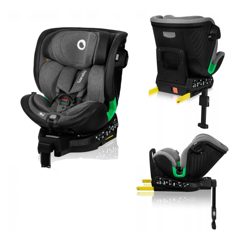 Lionelo Harmony i-Size κάθισμα αυτοκινήτου 40-150 cm isofix Gray Graphite Leather